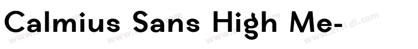 Calmius Sans High Me字体转换